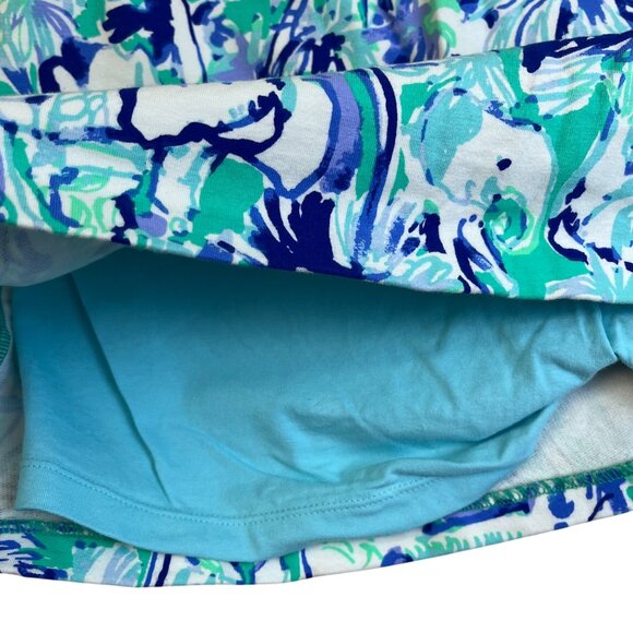 Lilly Pulitzer Women’s Multicolor Stretch Skort Tropical Floral Size L - Picture 3 of 6